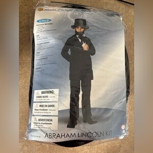 Abraham Lincoln costume kit- child size medium (8-10)